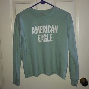 American Eagle Cutoff Pullover Sweatshirt